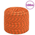 VidaXL Bootsseil 6 mm 100 m Polypropylen Orange