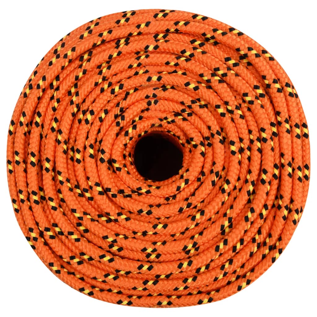 VidaXL Bootsseil 10 mm 50 m Polypropylen Orange
