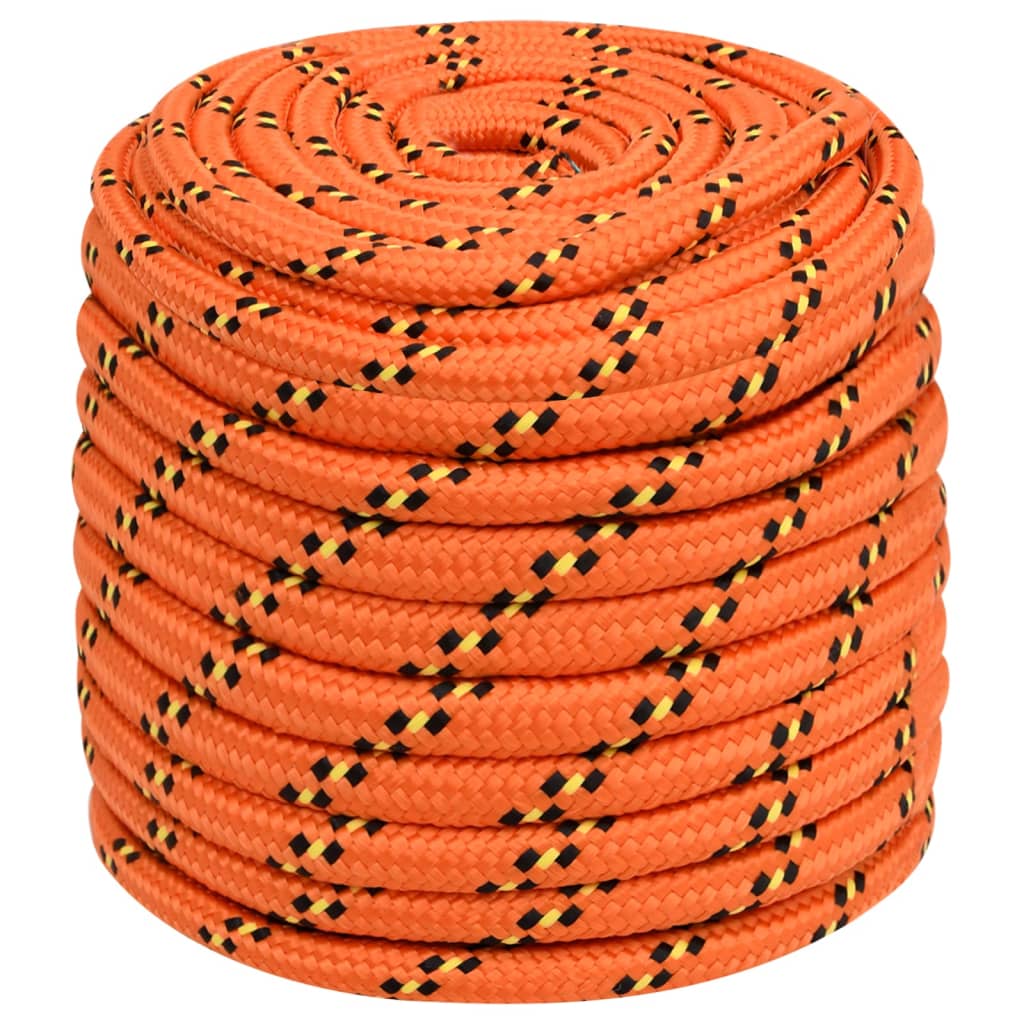 VidaXL Bootsseil 18 mm 25 m Polypropylen Orange