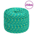 Vidaxl boottouw 6 mm 250 m polypropyleen groen