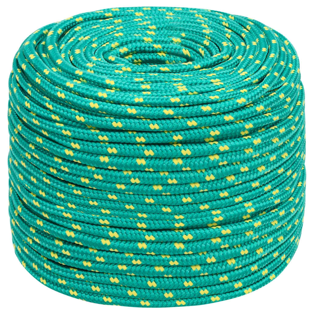 VidaXL Bootsseil 10 mm 25 m Polypropylen Grün