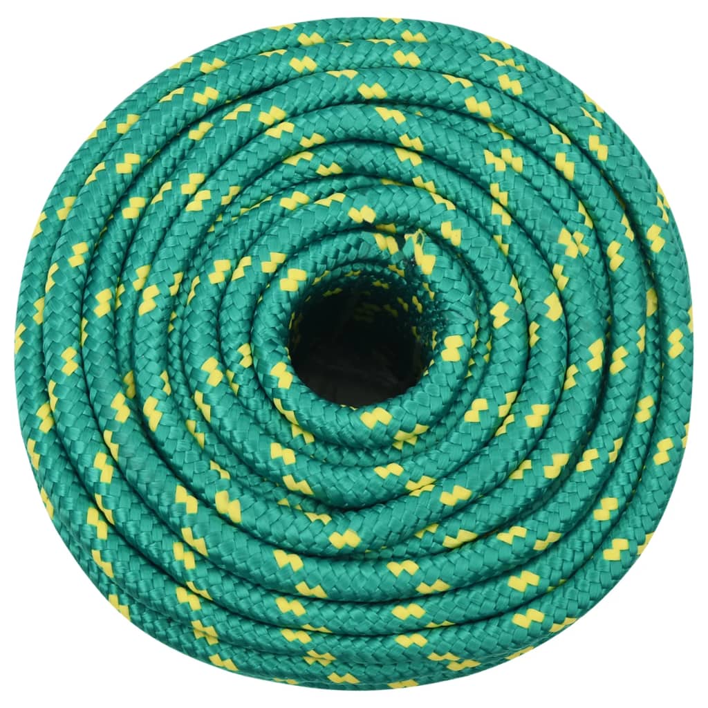 VidaXL Bootsseil 12 mm 25 m Polypropylen Grün