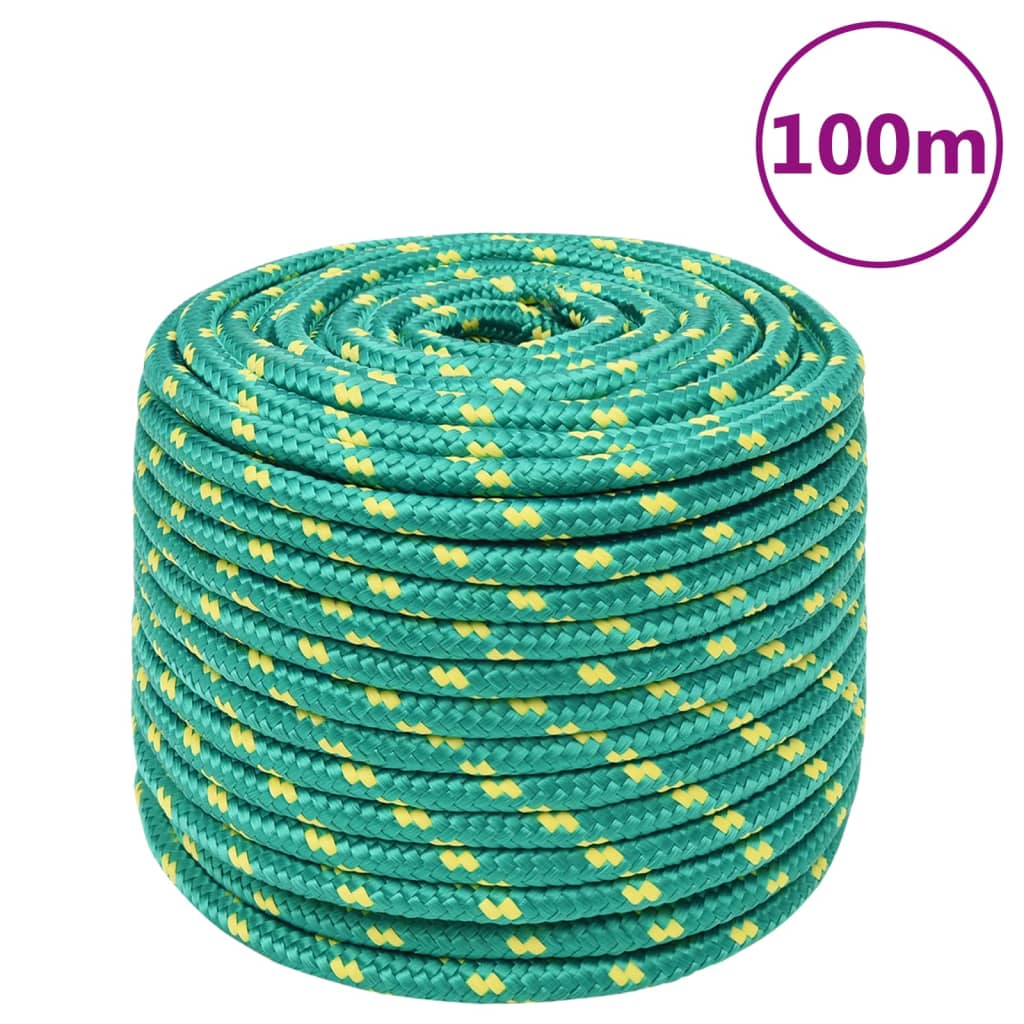 Vidaxl - Bootsseil 14 mm 100 m Polypropylen grün