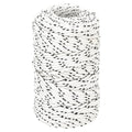 VidaXL Geflochtenes Bootsseil 2 mm x 500 m Polyester Weiß