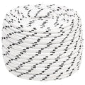 Vidaxxl - Bootsabdeckung, geflochten, 14 mm x 250 m, Polyester, weiß