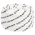 VidaXL - Bootsabdeckung, geflochten, 20 mm x 50 m, Polyester, weiß