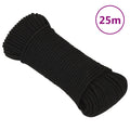 Vidaxl werktouw 3 mm 25 m polyester zwart