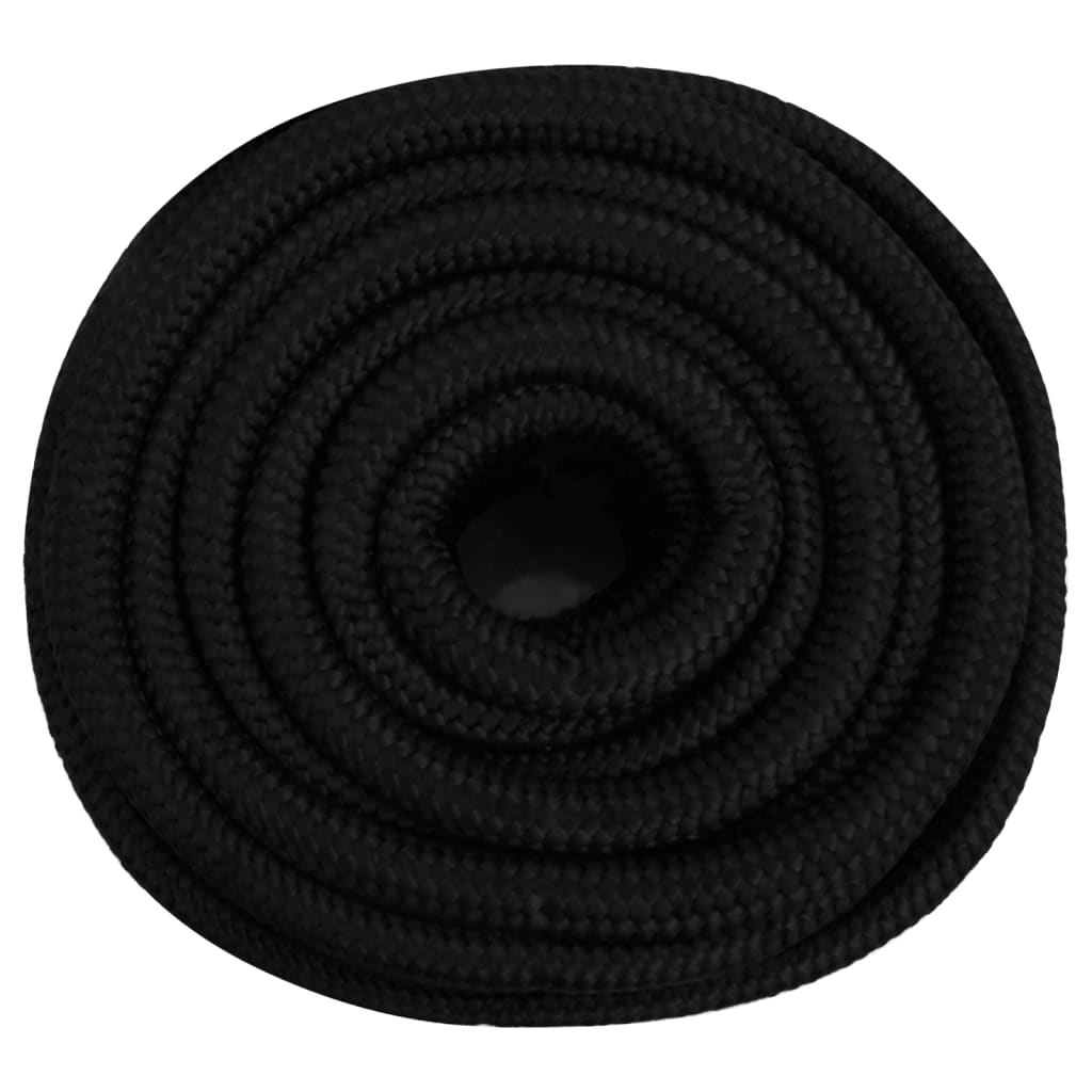VidaXL Arbeitsschlauch 20 mm 50 m Polyester schwarz