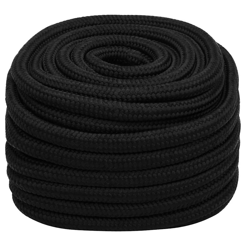 VidaXL Arbeitsschlauch 25 mm 50 m Polyester schwarz