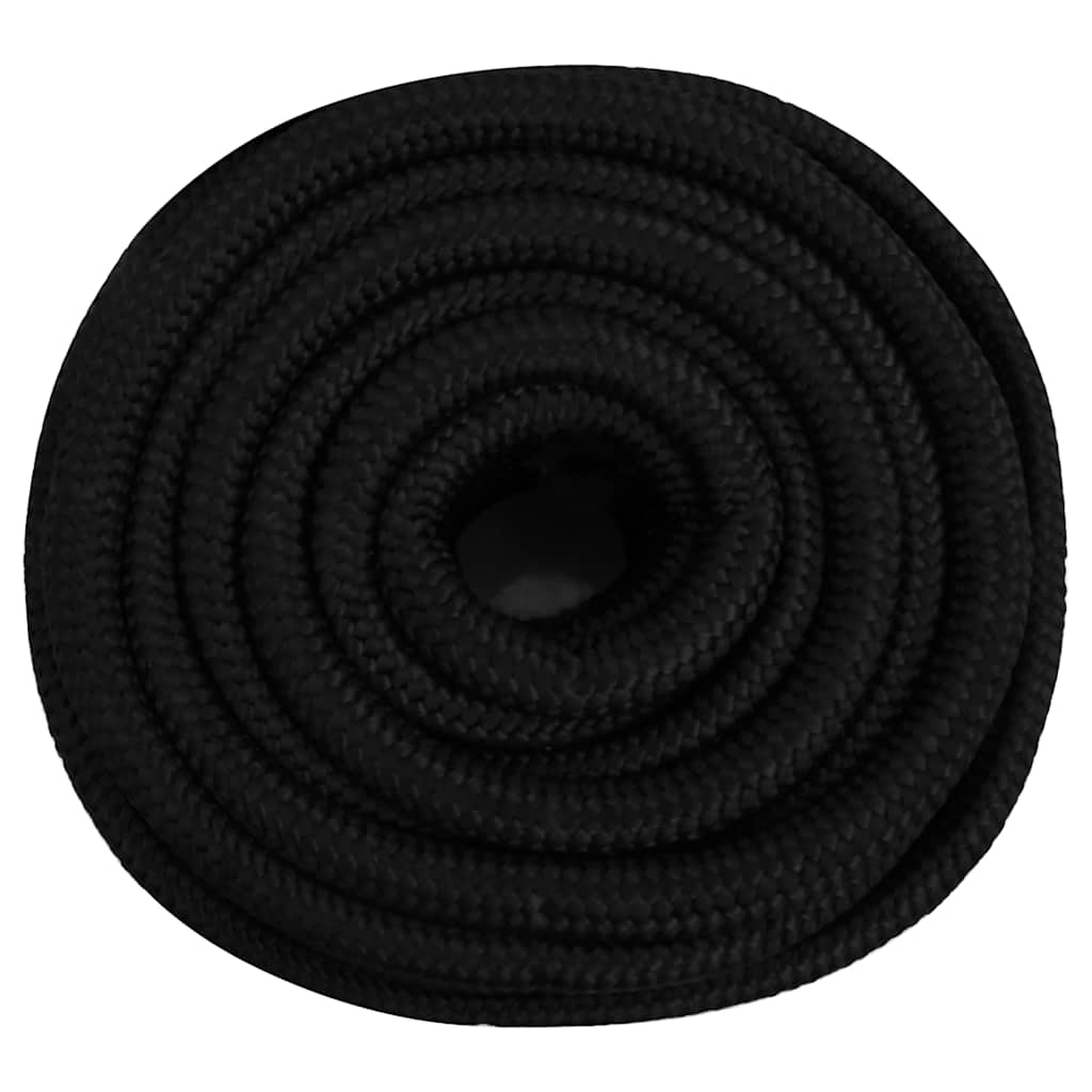 VidaXL Arbeitsschlauch 25 mm 50 m Polyester schwarz