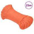 VidaXL Arbeitsseil 3 mm 25 m Polypropylen Orange