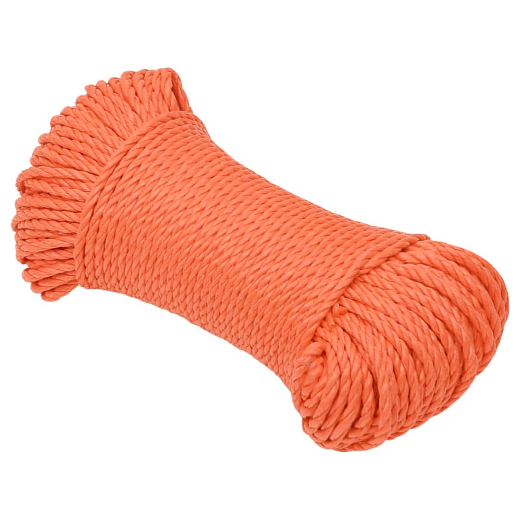 Vidaxl werktouw 8 mm 25 m polypropeen oranje