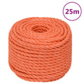 VidaXL Arbeitsseil 12 mm 25 m Polypropylen Orange