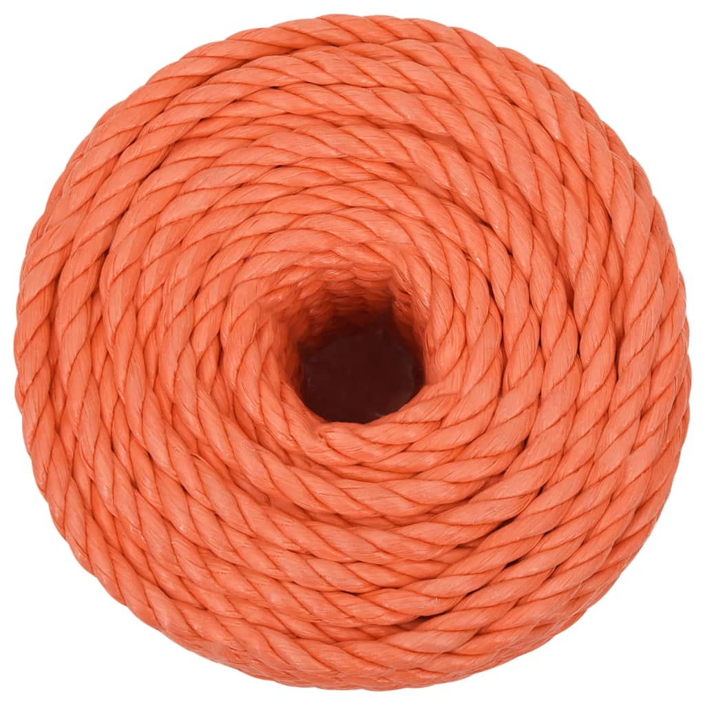 Vidaxl werktouw 14 mm 25 m polypropeen oranje