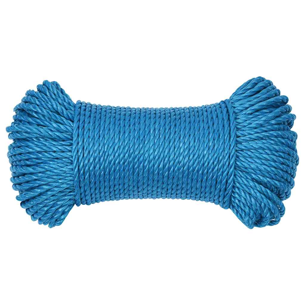 VidaXL Arbeitsseil 3 mm 500 m Polypropylen Blau