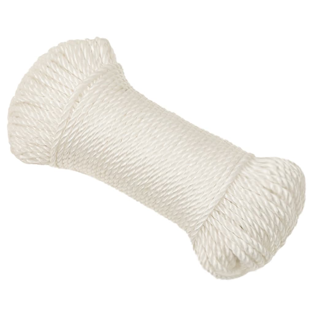VidaXL Arbeitsseil 3 mm 50 m Polypropylen Weiß
