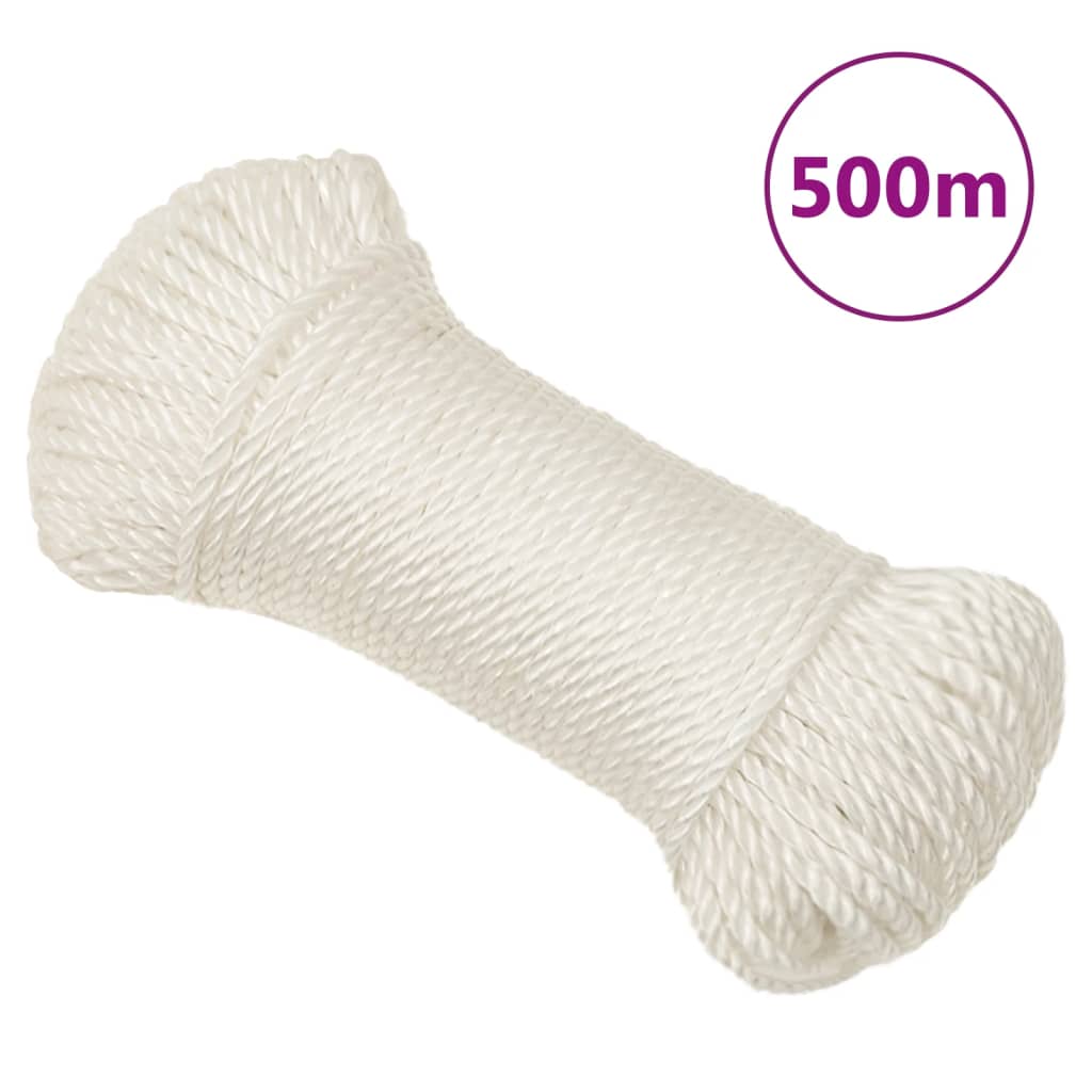 Vidaxl werktouw 3 mm 500 m polypropeen wit