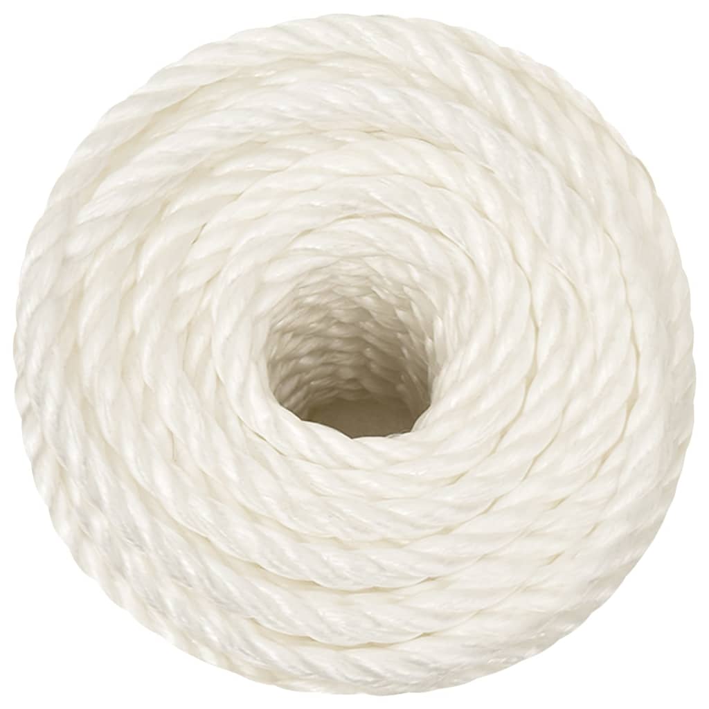 Vidaxl werktouw 14 mm 100 m polypropeen wit