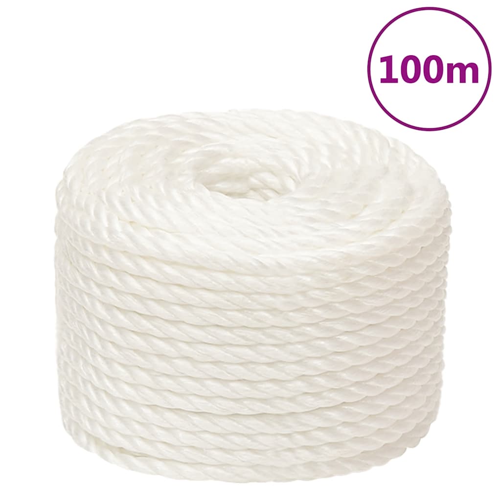 Vidaxl Arbeitsschlauch 16 mm 100 m Polypropylen weiß