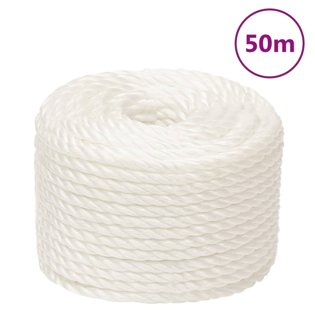 Vidaxl Arbeitsschlauch 20 mm 50 m Polypropylen weiß
