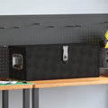 VIDAXL - Aufbewahrungsbox 70x31x27 cm Aluminium Schwarz