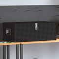 Vidaxl opbergbox 90x47x33,5 cm aluminium zwart