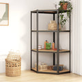 VIDAXL-LAGERREGAL 4-LAYER-STAHL und verarbeiteter Holz anthrazitfarben