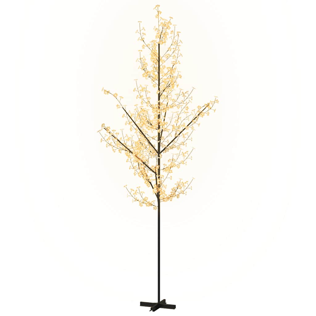 VidaXL Kirschblütenbaum, 672 LEDs, warmweiß, 400 cm