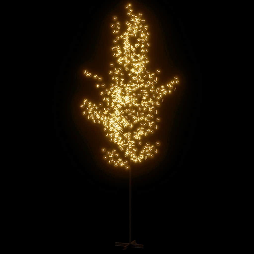 VidaXL Kirschblütenbaum, 672 LEDs, warmweiß, 400 cm