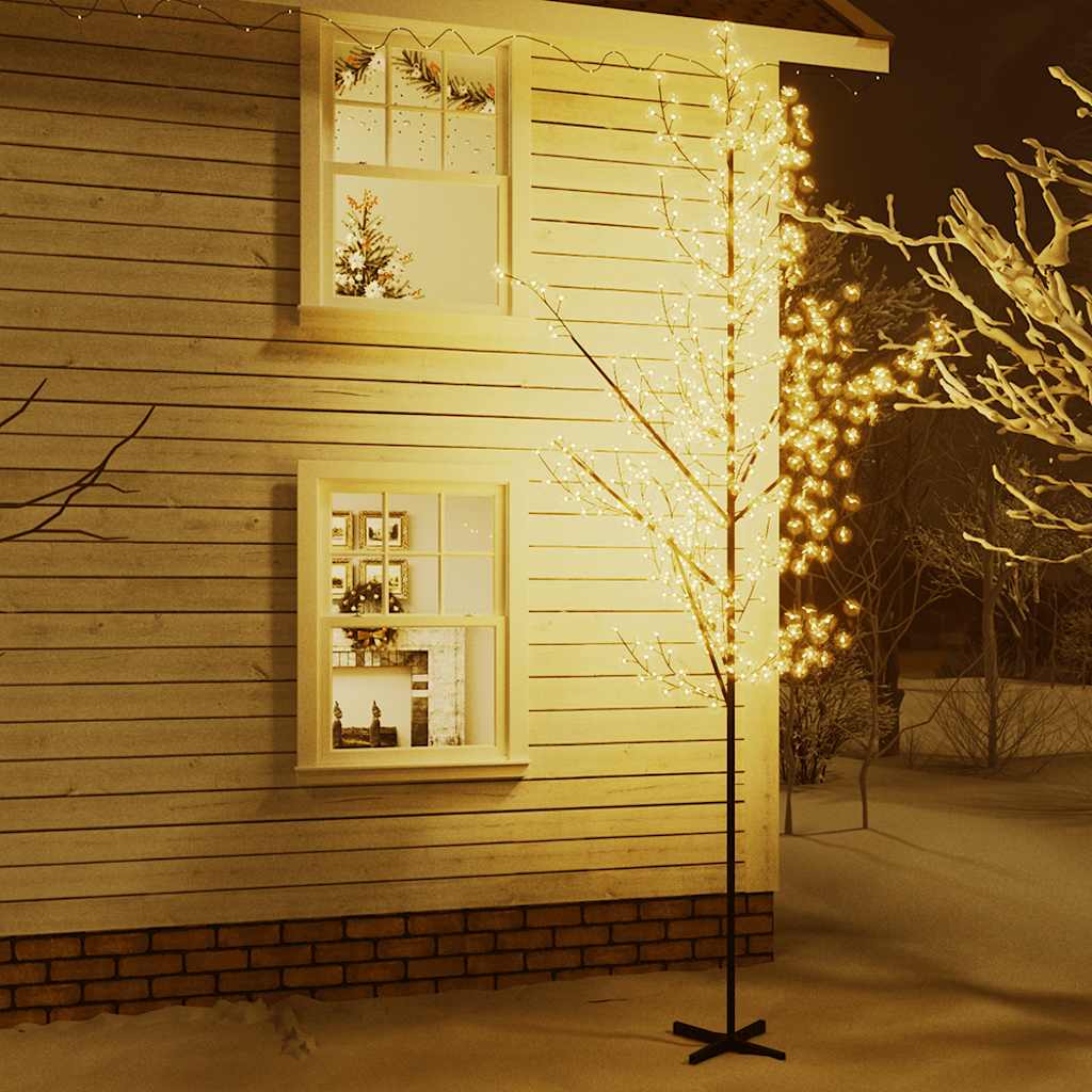 VidaXL Kirschblütenbaum, 672 LEDs, warmweiß, 400 cm