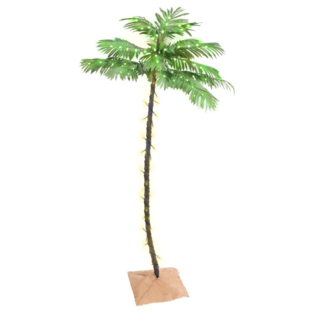 VidaXL Palmen-LED-Leuchte, 96 LEDs, warmweiß, 180 cm