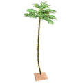 VidaXL Palmenleuchte mit LED-Beleuchtung, 136 warmweiße LEDs, 220 cm