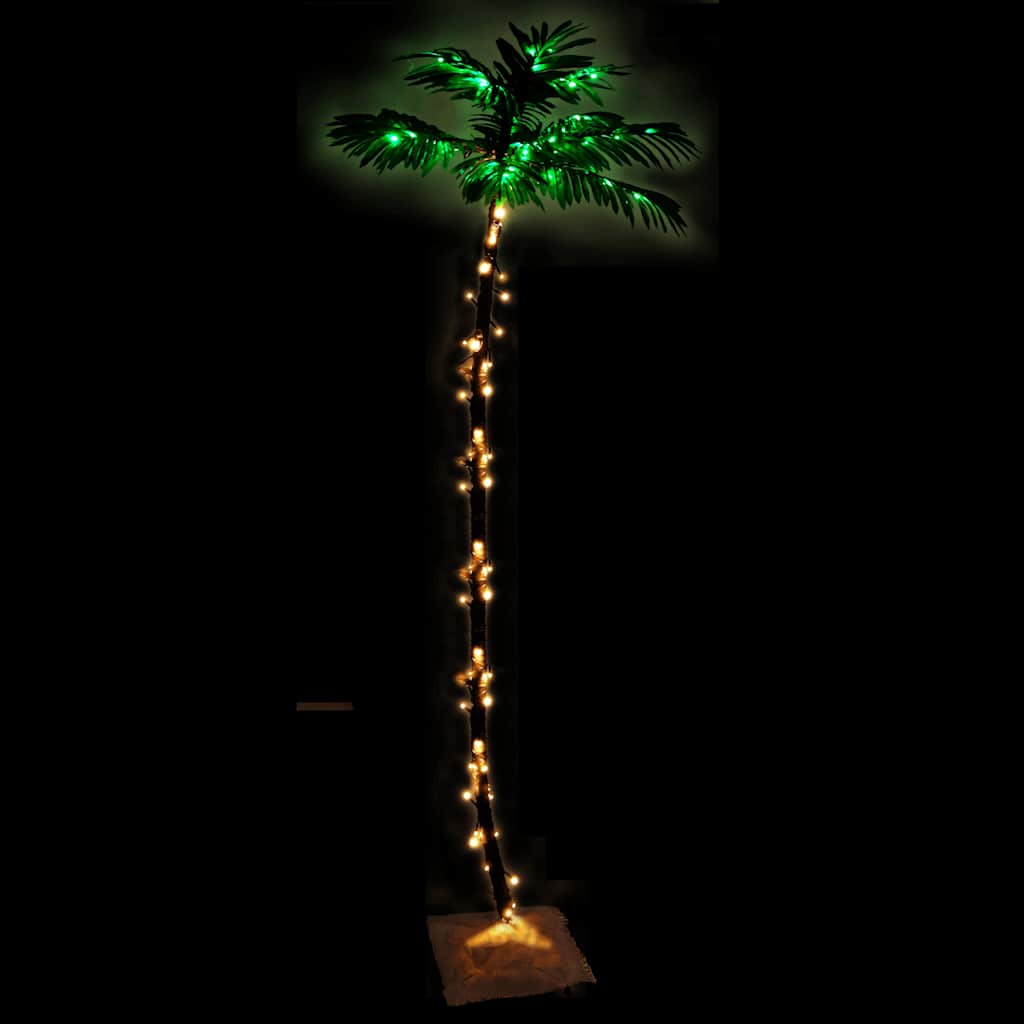 VidaXL LED-Palme, 192 LEDs, warmweiß, 300 cm