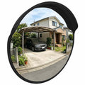 Vidaxl buiten convex verkeersspiegel zwart ø45 cm polycarbonaat