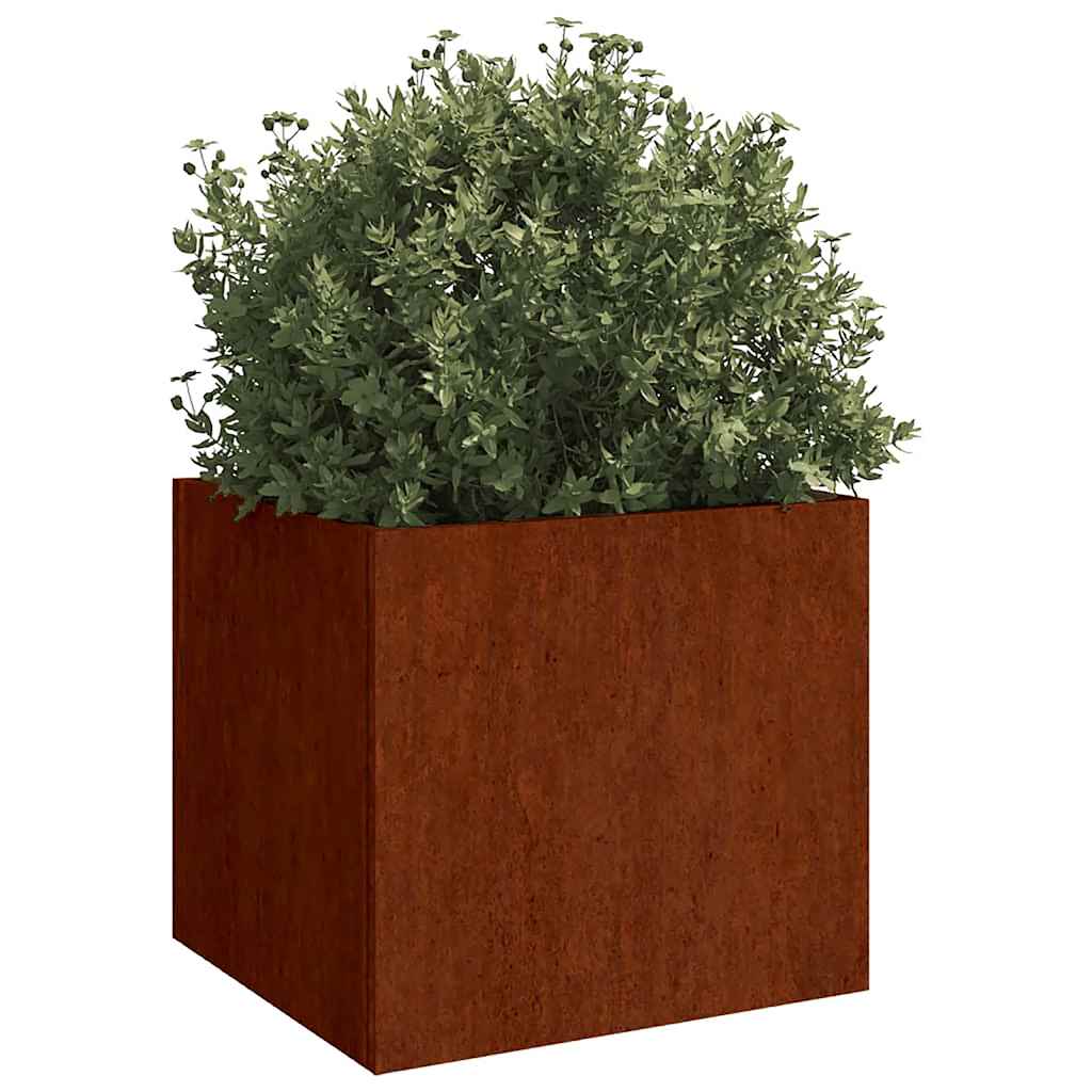 VIDAXL -Pflanzer 2 ST 42x40x39 cm Cortenstahl