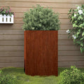 Vidaxl plantenbak 42x38x75 cm cortenstaal