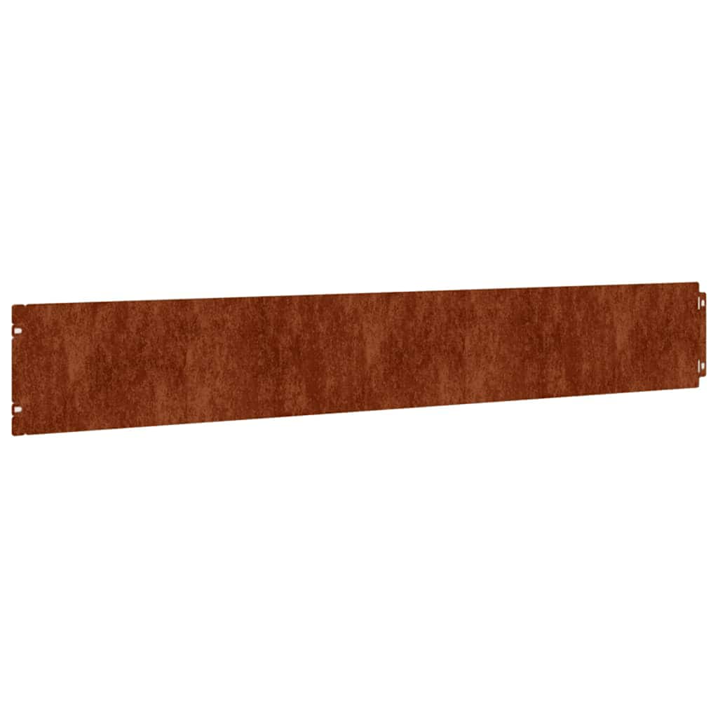 Vidaxl gazonranden 50 stuks 15x103 cm flexibel cortenstaal