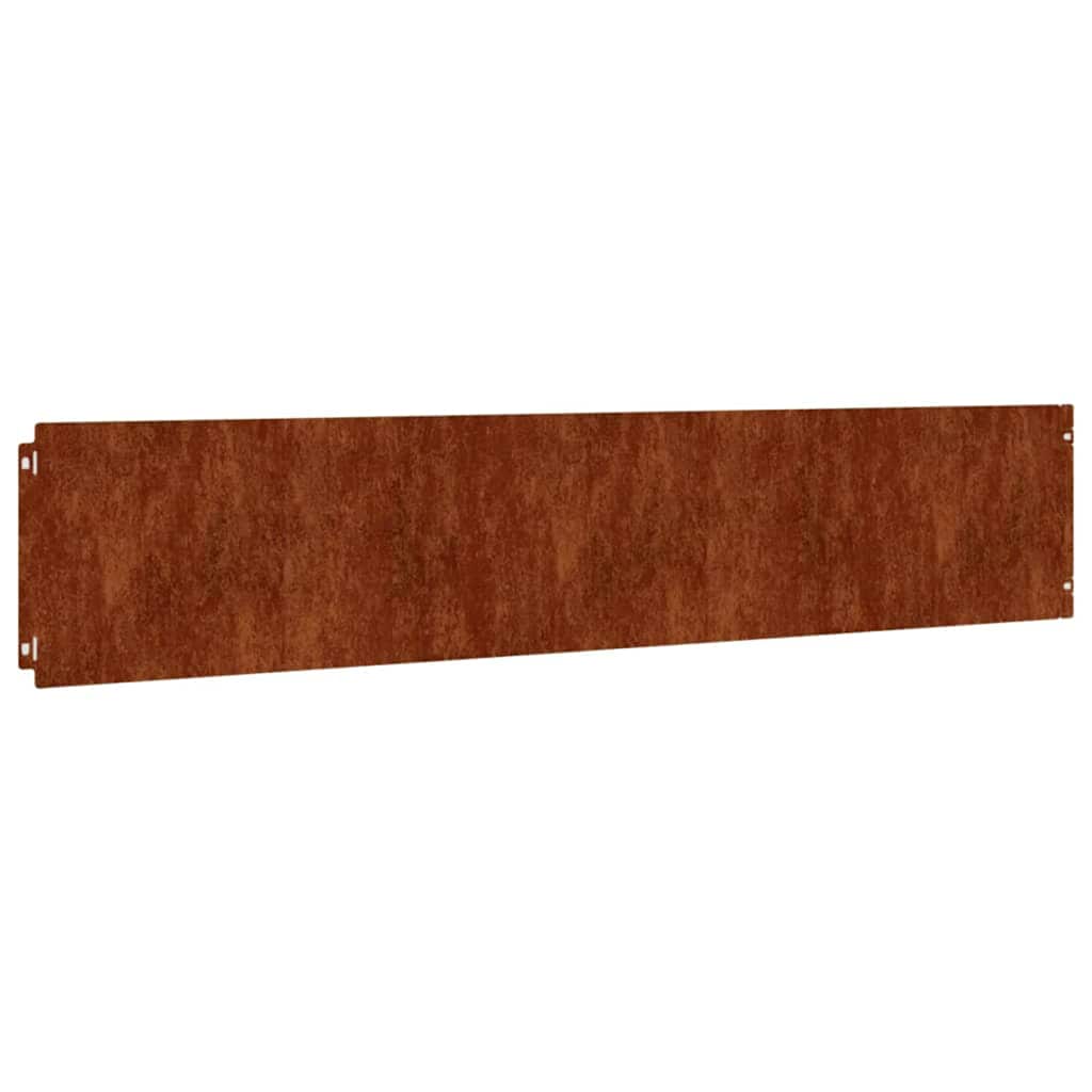Vidaxx - Rasenkanten, 10-teilig, 20 x 103 cm, flexibler Cortenstahl