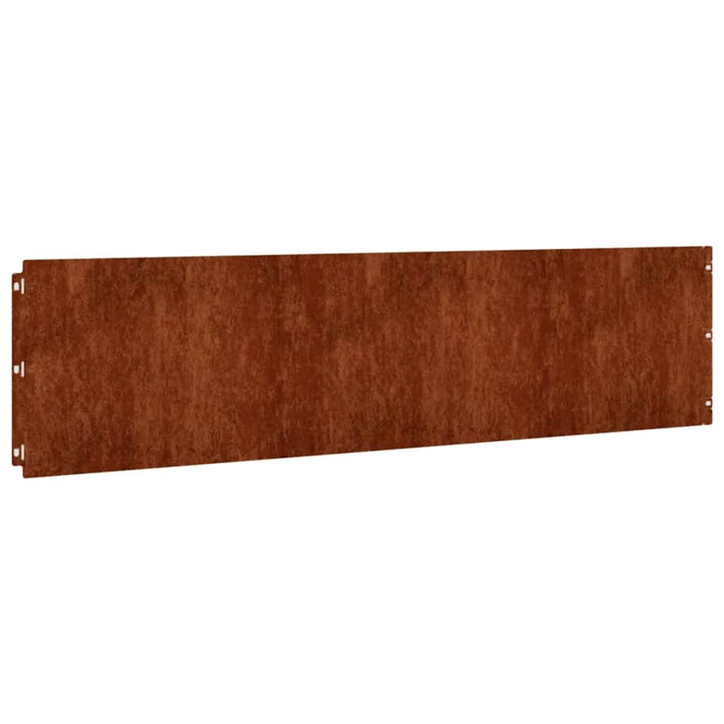 Vidaxx - Rasenkanten, 10-teilig, 25 x 103 cm, flexibler Cortenstahl