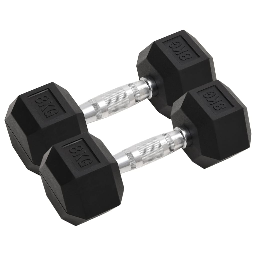 Vidaxl halters 2 st 16 kg totaal gietijzer