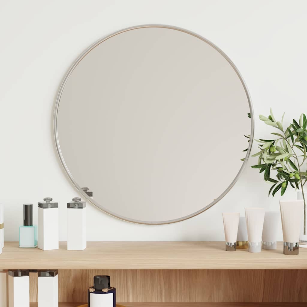 VidaXL Wandspiegel rund ø40 cm silberfarben