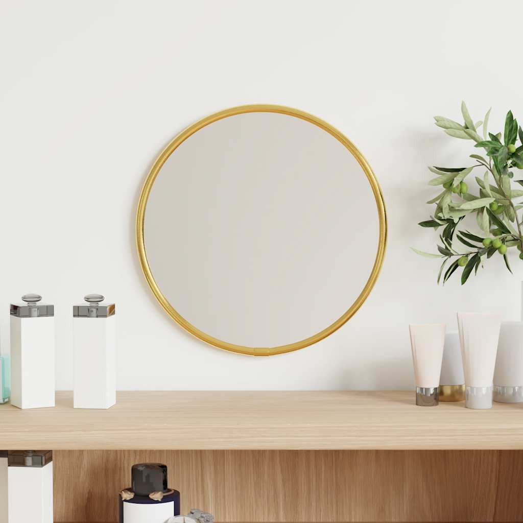 VidaXL Wandspiegel rund ø20 cm goldfarben