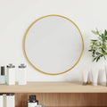 Vidaxl wandspiegel rond ø30 cm goudkleurig
