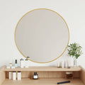 VidaXL Wandspiegel rund ø60 cm goldfarben