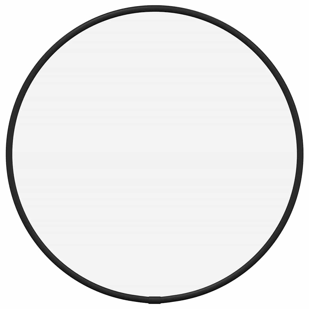 Vidaxl wandspiegel rond ø30 cm zwart