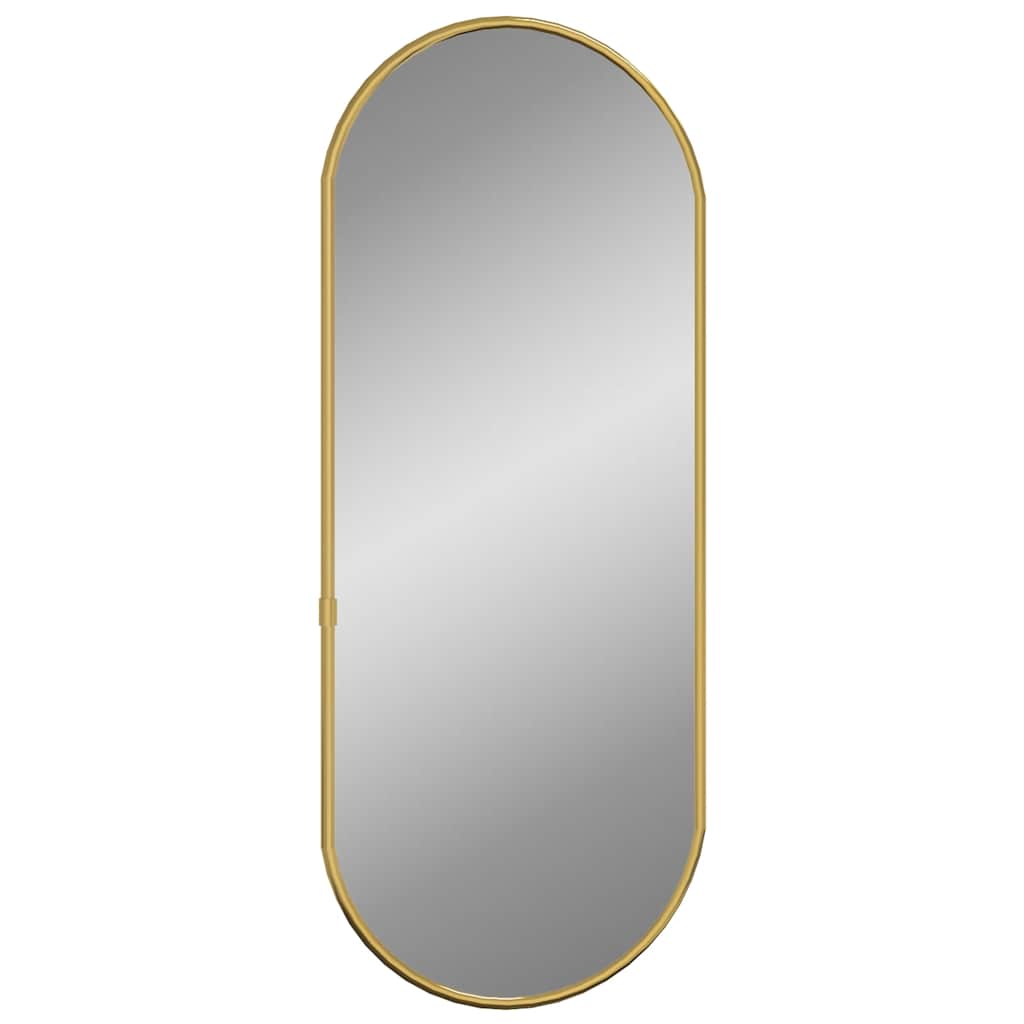 VidaXL Wandspiegel 60x25 cm Oval Goldfarben