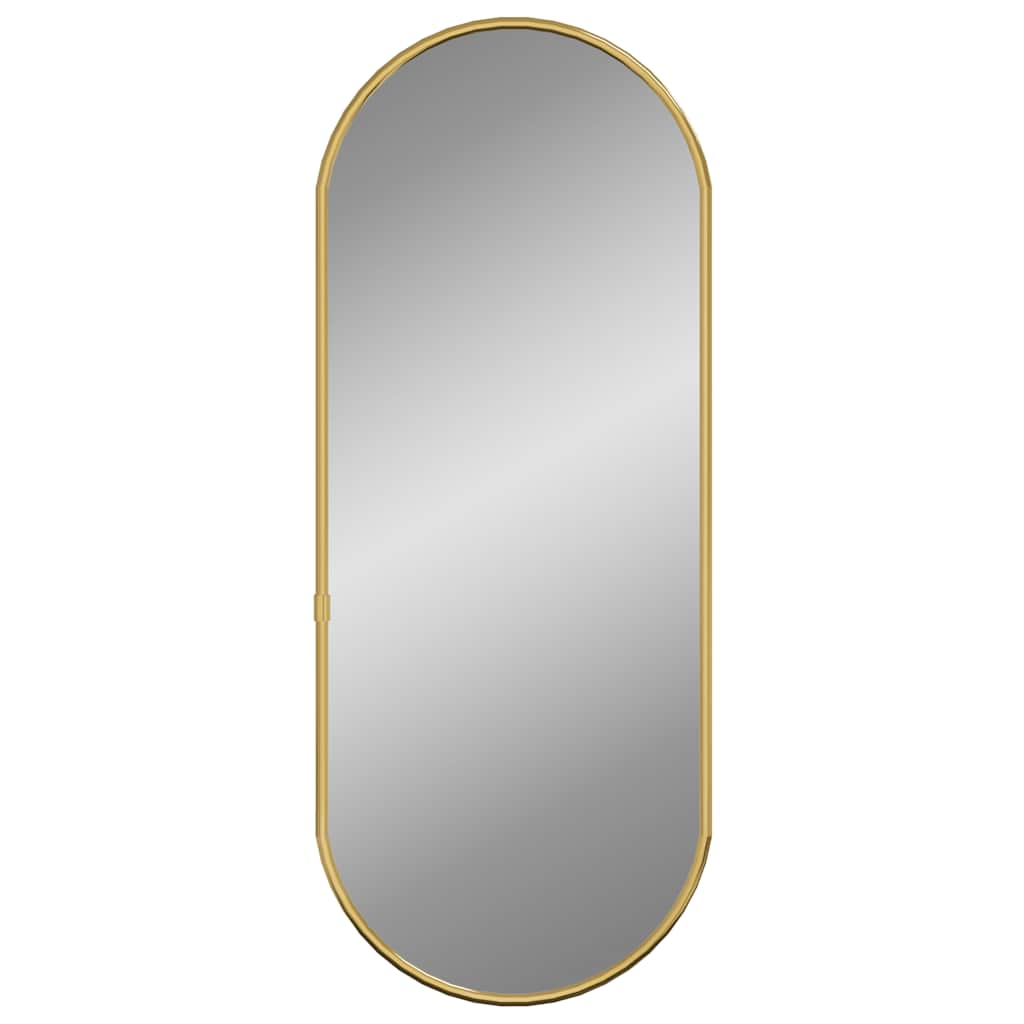 VidaXL Wandspiegel 60x25 cm Oval Goldfarben