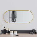 VidaXL Wandspiegel 60x25 cm Oval Goldfarben