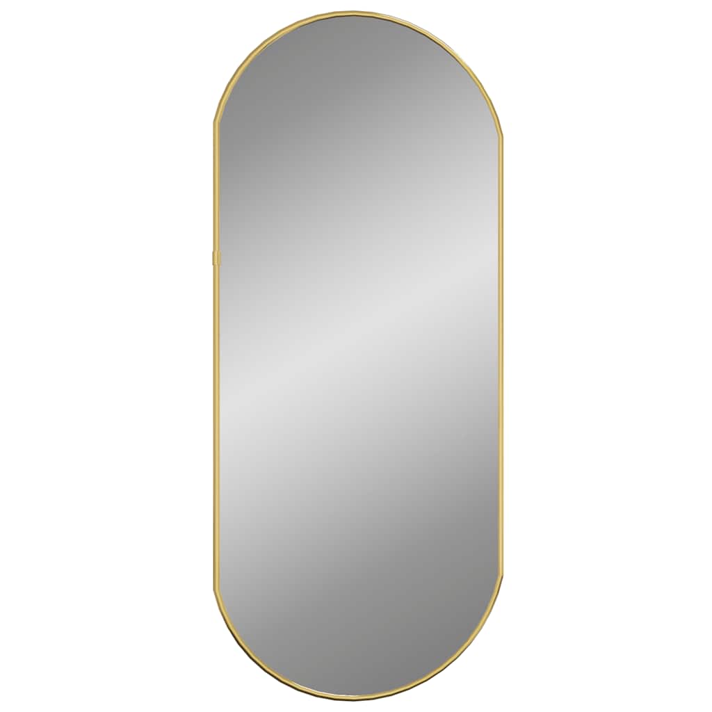 VidaXL Wandspiegel 70x30 cm Oval Goldfarben