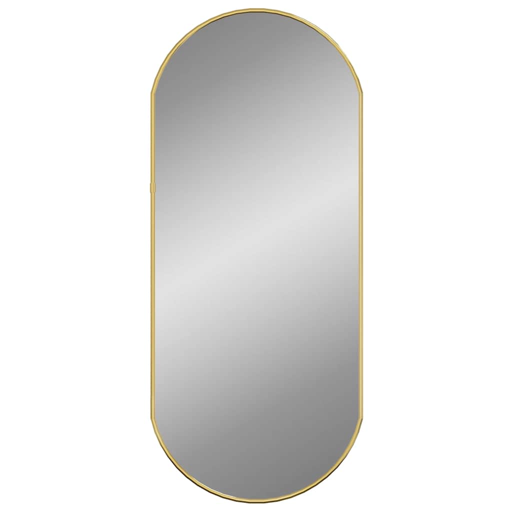 VidaXL Wandspiegel 70x30 cm Oval Goldfarben